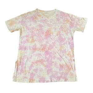 Old Navy Pink Oversized Tie Dye T-Shirt Womens Size XS